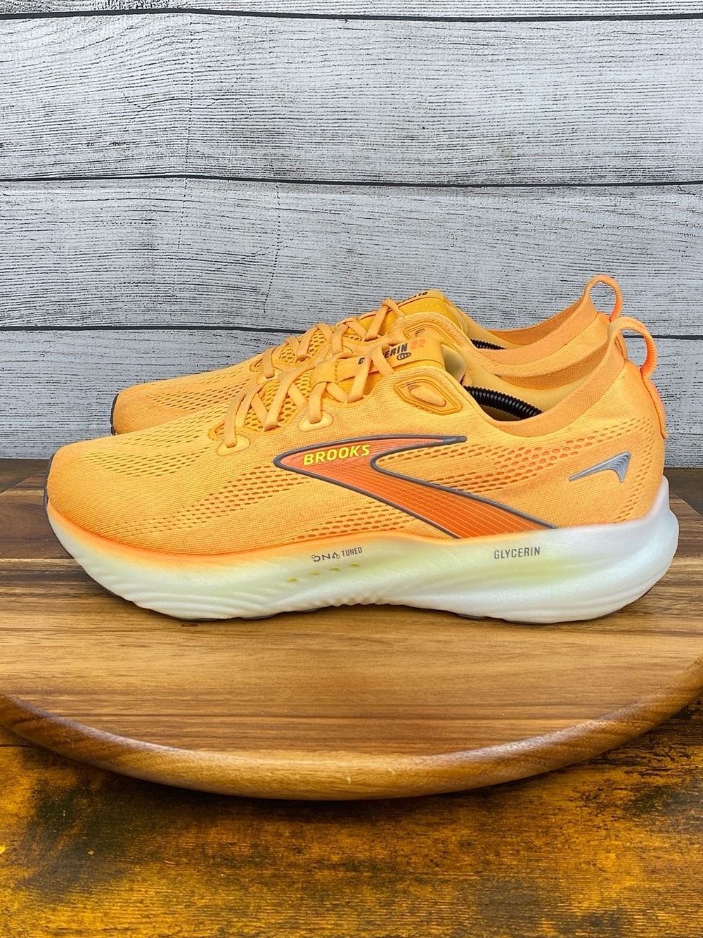 Brooks Glycerin 22 Orange Nightlife Running Shoes 1104451D821 Menβs Size 13 D